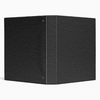 Black Leather Textured Binder