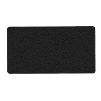 Black Leather Textured Label