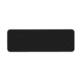 Black Leather Textured Label