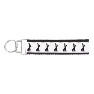 Black Leather Thigh-high Boots Thunder_Cove Wrist Keychain