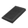 Black leather trifold wallet