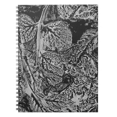 Black leaves notebook