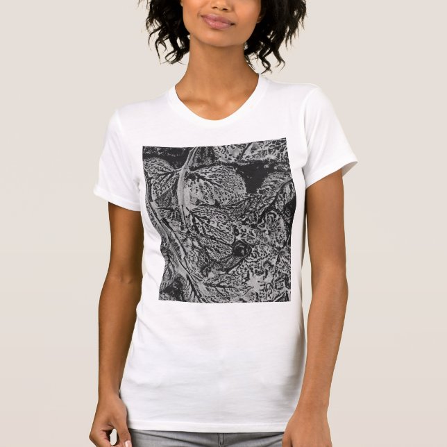 Black leaves T-Shirt (Front)