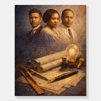 Black Legendary Inventors Foam Board