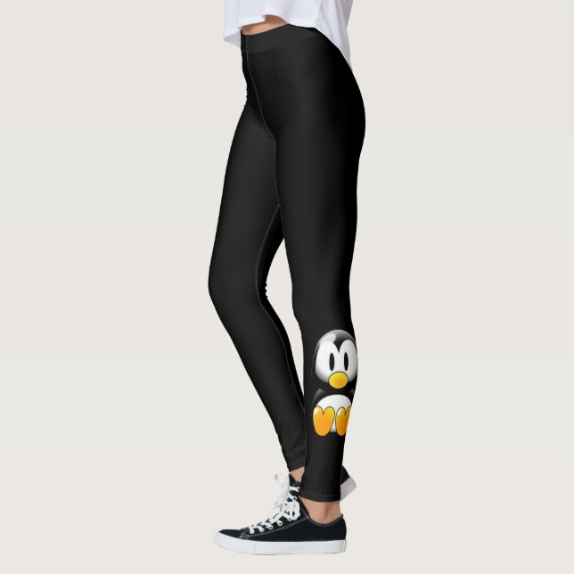 black leggings penguin (Left)
