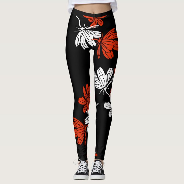 black leggings | sexy leggings | printed leggings (Front)