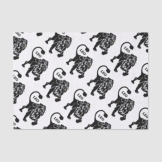 Black Leo Lion Zodiac Tissue Paper