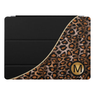 Black Leopard Animal Print iPad Pro Cover