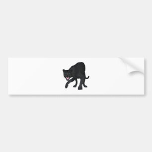 Black Leopard Bumper Sticker