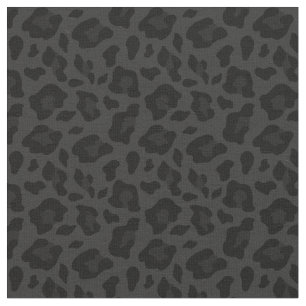 black leopard pattern animal print fabric