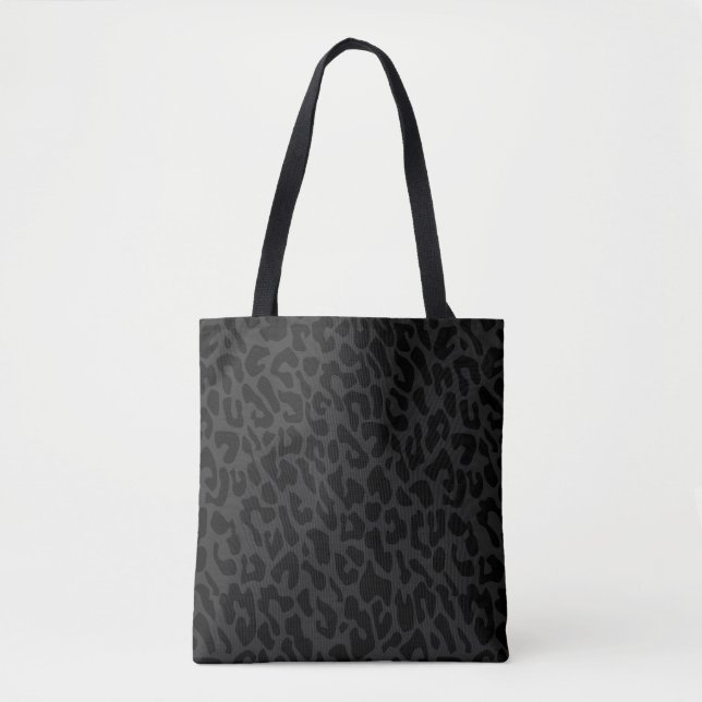 black leopard tote bag (Front)