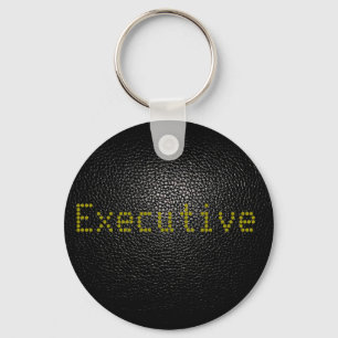 black lether imitation keychain
