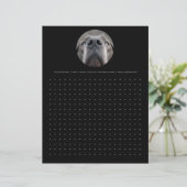 Black Letterhead Dot Grid (Standing Front)