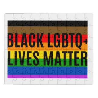 Black LGBTQ+ Lives Matter Jigsaw Puzzle