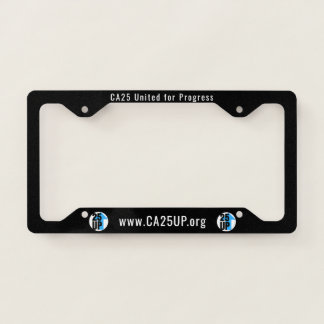 Black license plate frame