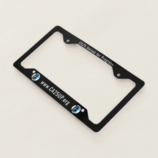 Black license plate frame | Zazzle