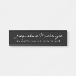 Black Licensed Marriage and Family Therapist LMFT  Door Sign
