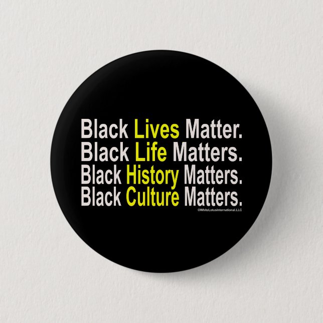 Black Life Matters Button (Front)