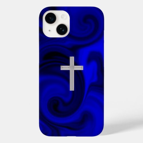 Black Light Crystal Cross High Resolution  Case_Mate iPhone 14 Case