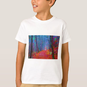 Black Light Forest Oil Painting T-Shirt