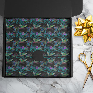 Black Light Neon Glow Xmas Candle Bell Ornament Tissue Paper