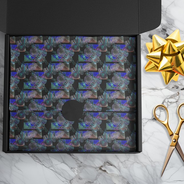 Black Light Neon Glow Xmas Ornament Cluster Tissue Paper (Creator Uploaded)