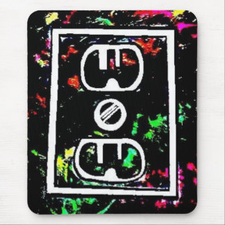 Black Light / Neon Splash "Outlet" by Levi G. Mouse Pad