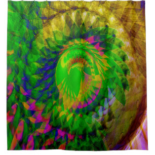 Black Light Nights..... Shower Curtain