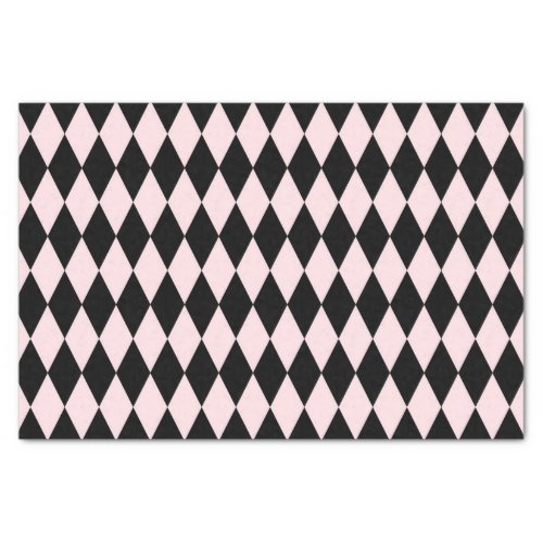 Black  Light Pink Stripe Pattern Minimal Abstract Tissue Paper