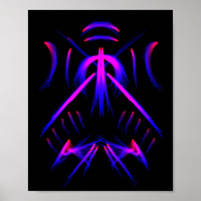 Black Light Poster By James Michael Miller  (Front)