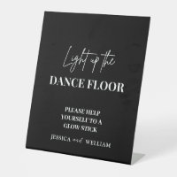 Black Light Up the Dance Floor | Glow Sticks Sign