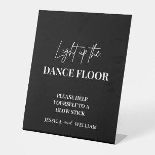 Black Light Up the Dance Floor    Glow Sticks Sign