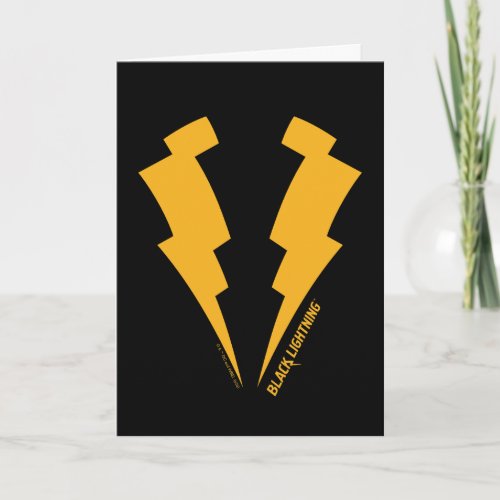 Black Lightning Bolts Graphic Card