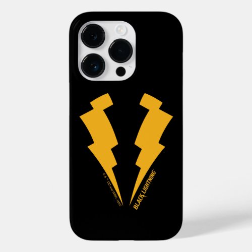 Black Lightning Bolts Graphic Case_Mate iPhone 14 Pro Case