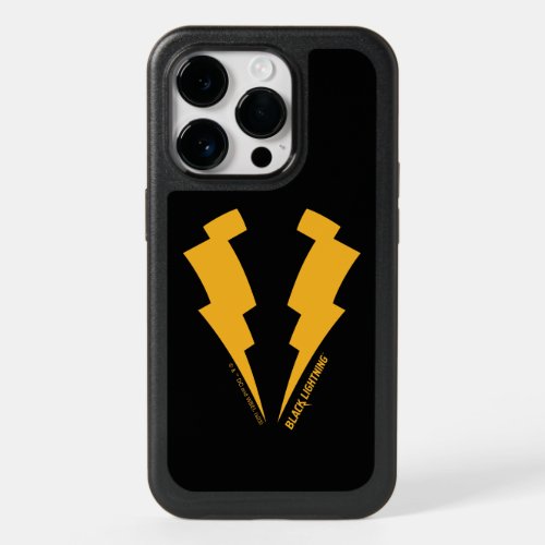 Black Lightning Bolts Graphic OtterBox iPhone 14 Pro Case
