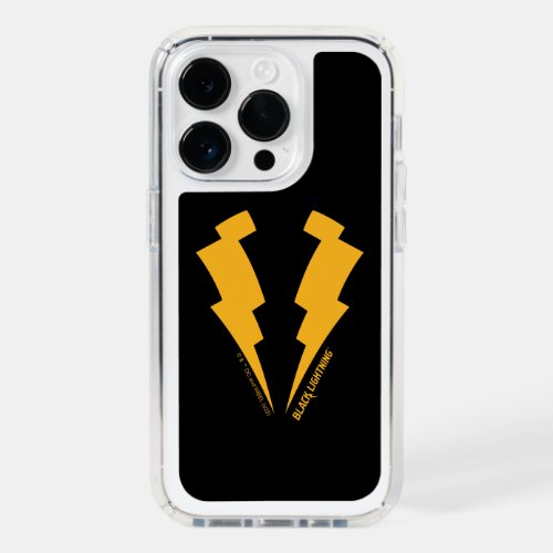 Black Lightning Bolts Graphic Speck iPhone 14 Pro Case