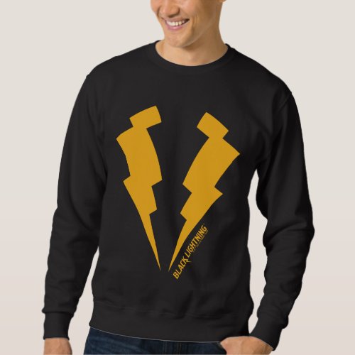 Black Lightning Bolts Graphic Sweatshirt