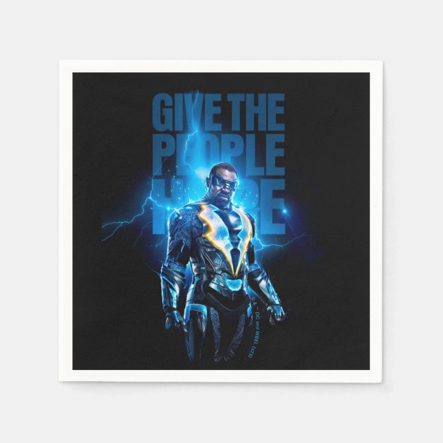 Black Lightning - Give The People Hope Napkins (Front)