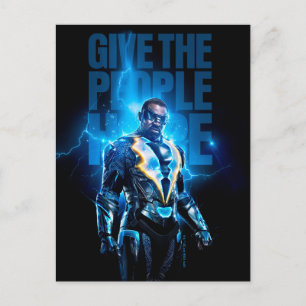 Black Lightning - Give The People Hope Postcard