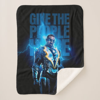 Black Lightning - Give The People Hope Sherpa Blanket