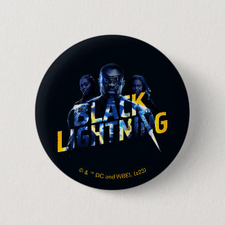 Black Lightning Heroes Graphic Button