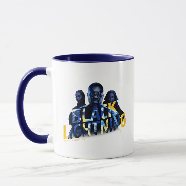 Black Lightning Heroes Graphic Mug (Left)