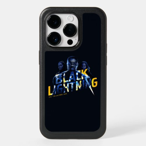 Black Lightning Heroes Graphic OtterBox iPhone 14 Pro Case