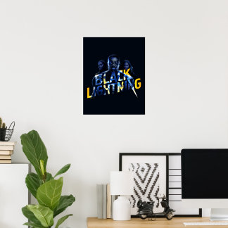 Black Lightning Heroes Graphic Poster