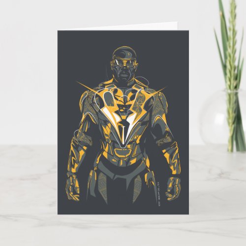 Black Lightning Illustration Card