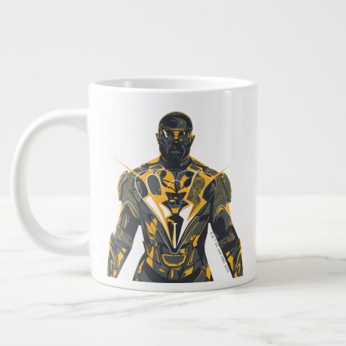 Black Lightning Illustration Giant Coffee Mug