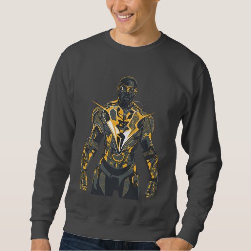 Black Lightning Illustration Sweatshirt