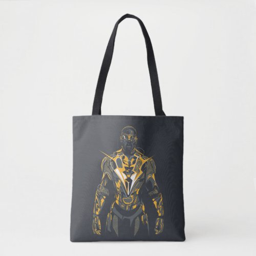 Black Lightning Illustration Tote Bag