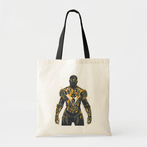 Black Lightning Illustration Tote Bag