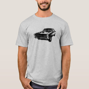 Black line art '65 GTO t-shirt